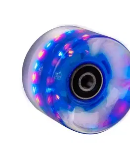 Skate kolieska Svietiace koliesko na pennyboard 60*45 mm vr. ložísk ABEC 7 modrá