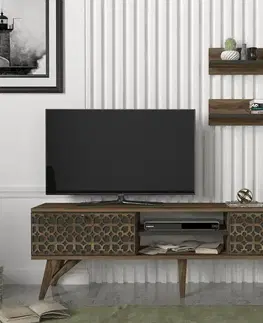 TV stolíky DELUXE FINA TV stena, orech
