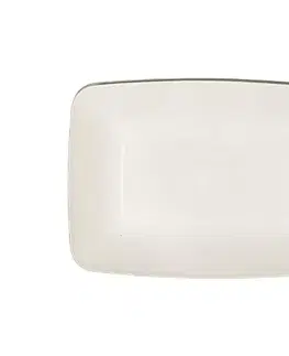 Podnosy a tácky TVAR - Podnos smotanový 18,6 x13,7cm