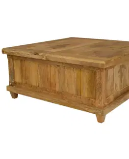 Konferenčné stolíky Konferenčný stolík Devi  90x40x90 indický masív mango