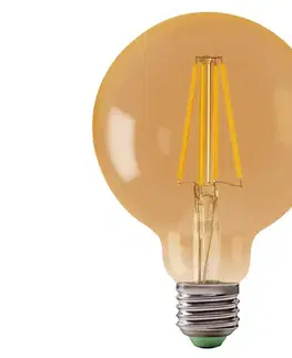 LED osvetlenie  LED Žiarovka LEDSTAR AMBER G80 E27/8W/230V 2200K ZL-FG8008-22