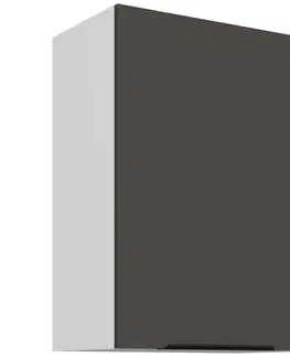 Kuchynské skrinky visiace Kuchynská skrinka Aria-Gr/Wh Anti Fingerprint 50g-72 1f