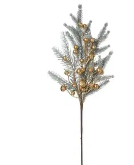 Vetvičky, girlandy, kvety Kinekus Ozdoba zapichovacia vetvička čečina šípky zlatá 54 cm