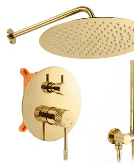 Sprchy a sprchové panely REA - Podomietková sprchová sada Venti Gold + BOX REA-P8713