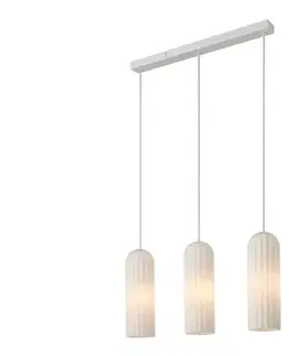 Svietidlá Nordlux - Závesné svietidlo MIELLA na lanku 3xE27/25W/230V, biele 2412533001