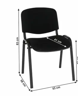 Konferenčné stoličky KONDELA Iso New konferenčná stolička čierna