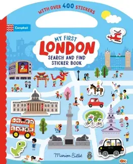 Nalepovačky, vystrihovačky, skladačky My First Search and Find London Sticker Book - Campbell Books