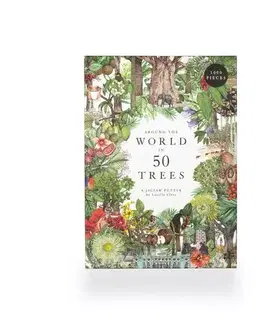 1000 dielikov Around the World in 50 Trees Puzzle