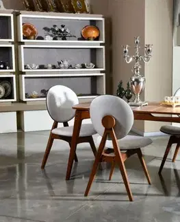 Jedálenské sety Set stola a stoličiek (5 kusov) Touch Wooden - Cream