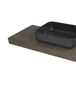 Kúpeľňový nábytok Doska pod umývadlo Naturel Dolce 103,5x8x50 cm Betón Chicago tmavo šedá mat DO10050BCS DO10050BCS