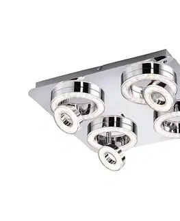 Svietidlá Leuchten Direkt 14522-17 - LED Bodové svietidlo TIM 4xLED/2,8W/230V + 4xLED/3,1W 14522-17