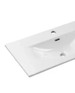 Umývadlá ArtCom Keramické umývadlo SKY 3 80 cm | E-8099-3-80 | biely lesk