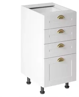 Kuchynské skrinky stojace Kuchynská skrinka linea d40s4 white