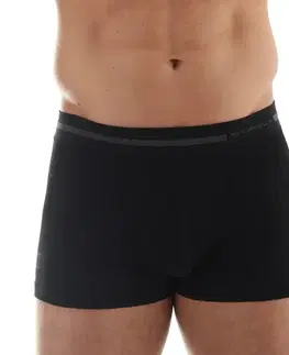 Boxerky, trenírky, slipy Pánske boxerky Brubeck Wool Comfort Graphite - M