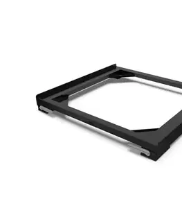 Svietidlá Meliconi 656168-Antivibračná podložka pod práčku s vysúvacími kolieskami 47 cm čierna 656168
