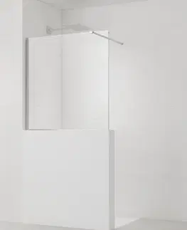 Sprchové dvere Sprchová zástena SAT Walk-in 90x100 cm na zníženú priečku chróm SATBWIS90PR SATBWIS90PR