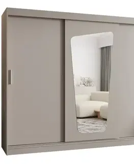 Šatníkové skrine Skriňa Moka 250 kašmír