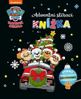 Nalepovačky, vystrihovačky, skladačky Tlapková patrola: Adventní stírací knížka - Kolektív autorov,Jana Olivová,Kolektív autorov