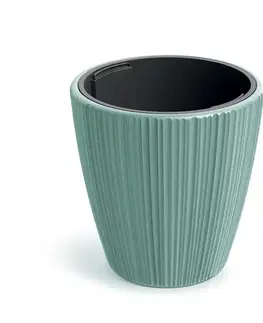 Kvetináče a truhlíky DBOR240-623U plastový kvetináč 23,9 cm šalviová