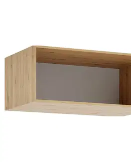 Šatníkové skrine KONDELA Kreo 100 korpus nadstavca dub artisan
