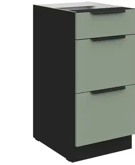 Kuchynské skrinky stojace Kuchynská skrinka Aria-Sa/Bl Anti Fingerprint 40d 3s Bb