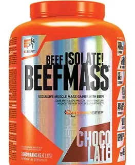 Hovädzie gainery Beefmass Gainer - Extrifit 3000 g Vanilka+Karamel