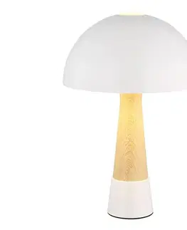 Lampy Globo 51570122 - Stolná lampa PAULIN 1xE27ILLU/40W/230V biela 51570122