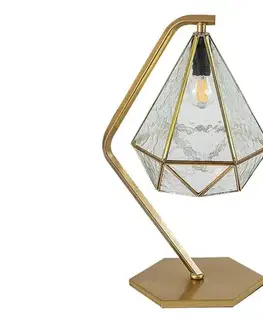 Lampy Rabalux 74201 - Stolná lampa NORAH 1xE14/40W/230V zlatá 74201