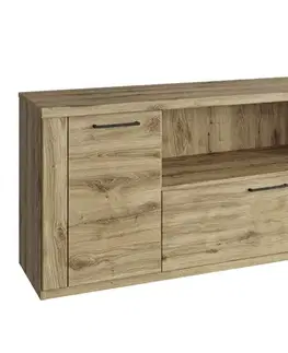 TV stolíky KONDELA Dorsi 2D1S/180 tv stolík dub navarra