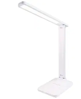 Stolné lampy na písací stôl Stolová lampa VELA WHITE CCT 7W DIM USB LB1