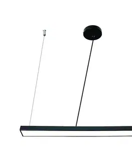 Svietidlá  LED Luster na lanku LED/32W/230V 4000K pr. 120 cm čierna LCL7021-H