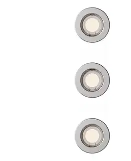 Svietidlá Philips - SADA 3x podhľadových svietidiel PERIDOT 1xGU10/7W/230V strieborná 872110303711400