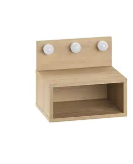 Nočné stolíky LEONARDO závesný nočný stolík, dub Sapphire