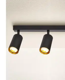 Svietidlá BRILAGI - Bodové svietidlo SELE 3xGU10/30W/230V čierna/zlatá WO-B5-OEM
