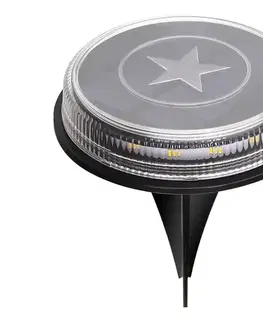 LED osvetlenie  B.V.  - LED Solárna lampa LED/0,6W/5,5V 24,5 cm 3200K IP66 čierna B10201WXM