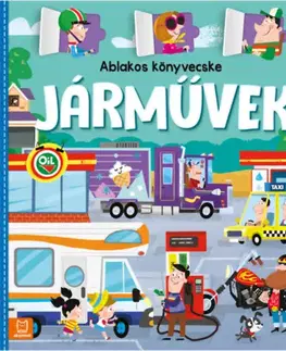 Leporelá, krabičky, puzzle knihy Ablakos könyvecske - Járművek - Agnieszka Bator
