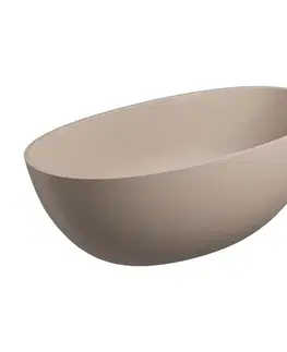 Vane OMNIRES - SHELL M+ Voľne stojaca vaňa, 148 x 75 cm, béžová mat SHELL148WWDB