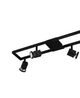Svietidlá Eglo 31072 - LED bodové svietidlo ZERACO 4xGU10/4,5W/230V čierna 31072