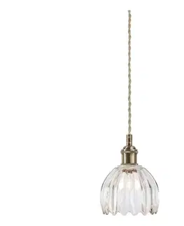 Svietidlá Markslöjd 109136 - Závesné svietidlo na lanku GOTA 1xE14/40W/230V pr. 13 cm mosadz/číre 109136