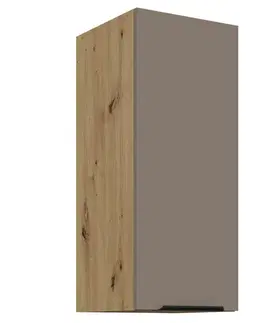 Kuchynské horné skrinky KONDELA Frisbo 30 G-72 1F horná kuchynská skrinka sandgrau / dub artisan