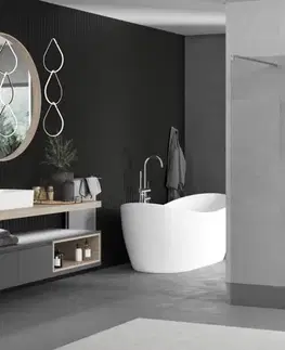 Sprchové dvere MEXEN/S - Kioto Sprchová zástena WALK-IN voľne stojaca 105 x 200, transparent 8 mm, chróm 800-105-002-01-00