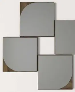 Zrkadlá LIGHT 4 nástenné zrkadlá, orech