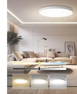 Svietidlá  NEO 07316L-LED stmievateľné stropné svietidlo SEMPLICI 128W/230V pr.100cm Wi-Fi Tuya biela + diaľkový ovládač (DO) 07316L
