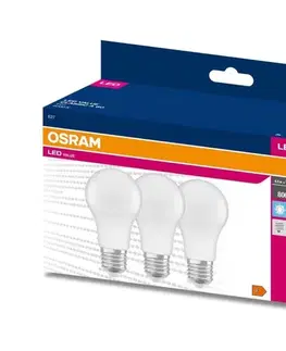 LED osvetlenie SADA 3x LED žiaroviek A60 E27/8,5W/230V 6500K - Osram 4058075476073