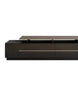 Konferenčné stolíky Televízny stolík Pia Black and Walnut