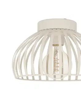 Svietidlá Eglo 901746 - Stropné svietidlo MOGANO 1xE27/40W/230V pr. 28 cm krémová 901746
