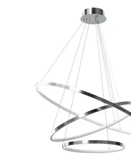 Svietidlá  LED Luster na lanku HOOP LED/93W/230V pr. 80 cm 4000K lesklý chróm ML1551