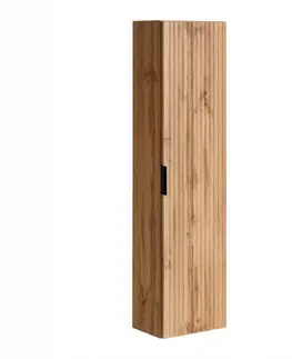 Vysoké kúpeľňové skrinky Vysoká skrinka do kúpeľne Adel dub