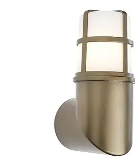 Svietidlá Redo 90196 - Vonkajšie nástenné svietidlo TRITON 1xE27/28W/230V IP54 mosadz 90196
