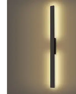 LED osvetlenie BRILAGI - LED vonkajšie nástenné svietidlo LUNA LED/24W/230V 3000K IP65 čierne BRI267